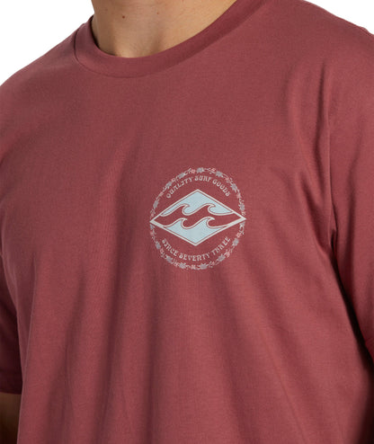 Billabong Mens Rotor Diamond Short Sleeve Cotton T-Shirt