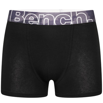 Bench Mens Arkle 3 Pack Logo Waistband Boxer Shorts