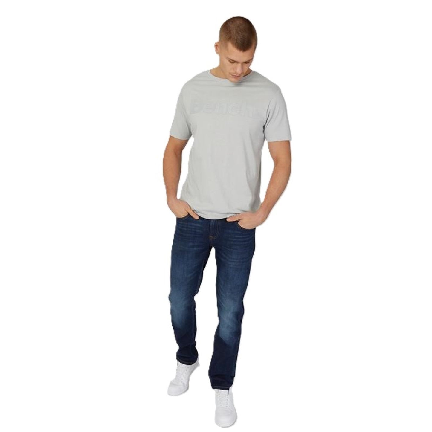 Bench Mens Worsley Casual Crew Neck Cotton T-Shirt
