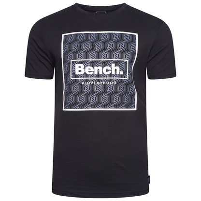 Bench Mens Ferrior Short Sleeve Printed Graphic T Shirt