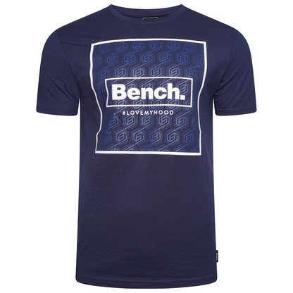 Bench Mens Ferrior Short Sleeve Printed Graphic T Shirt