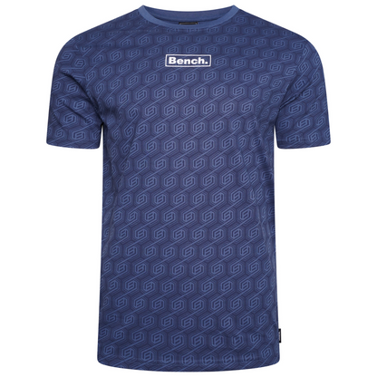 Bench Mens Porio Short Sleeve All Over Print T Shirt