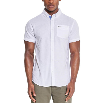 Bench Mens Bowdon Short Sleeve Button Down Collar Shirt