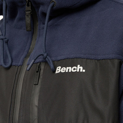 Bench Mens Blaine Full Zip Hooded Fleece Jacket