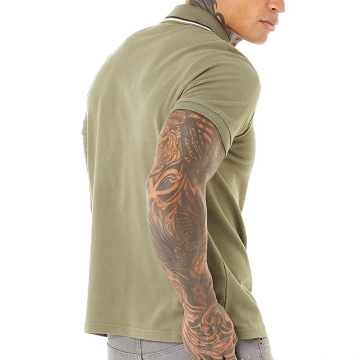 Bench Mens Gruff Short Sleeve Twin Tipped Polo Shirt