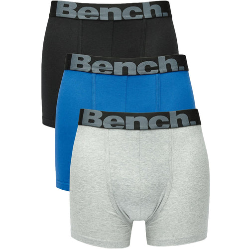 Bench Mens Hamlet 3-Pack Logo Waistband Boxer Shorts - Multi