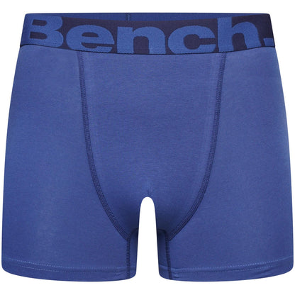 Bench Mens Valdev Boxer Shorts - 3 Pair Pack - Blue