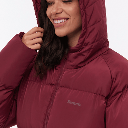 Bench Womens Nella Longline Padded Jacket