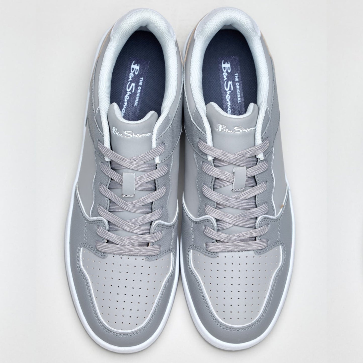 Ben Sherman Mens Club Leather Trainers