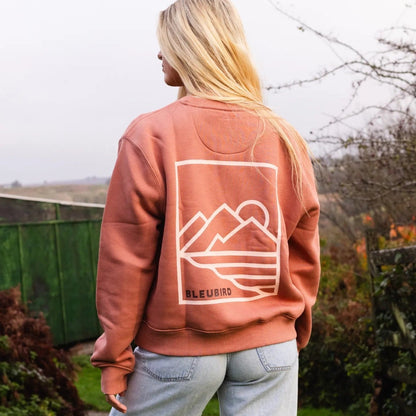 Bleubird Womens Shoreline Cropped Crew Sweatshirt