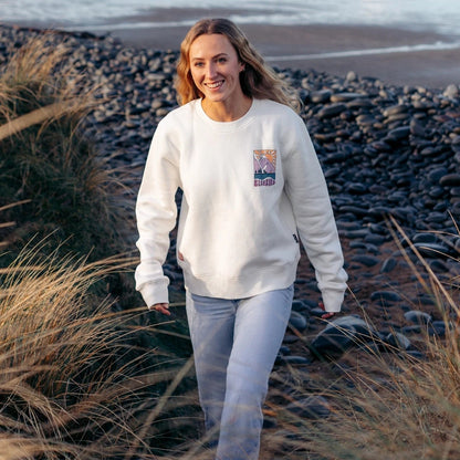 Bleubird Womens Solace Cropped Crew Sweatshirt