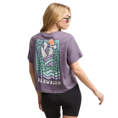 Bleubird Womens Trailhead Cropped Short Sleeve T-Shirt