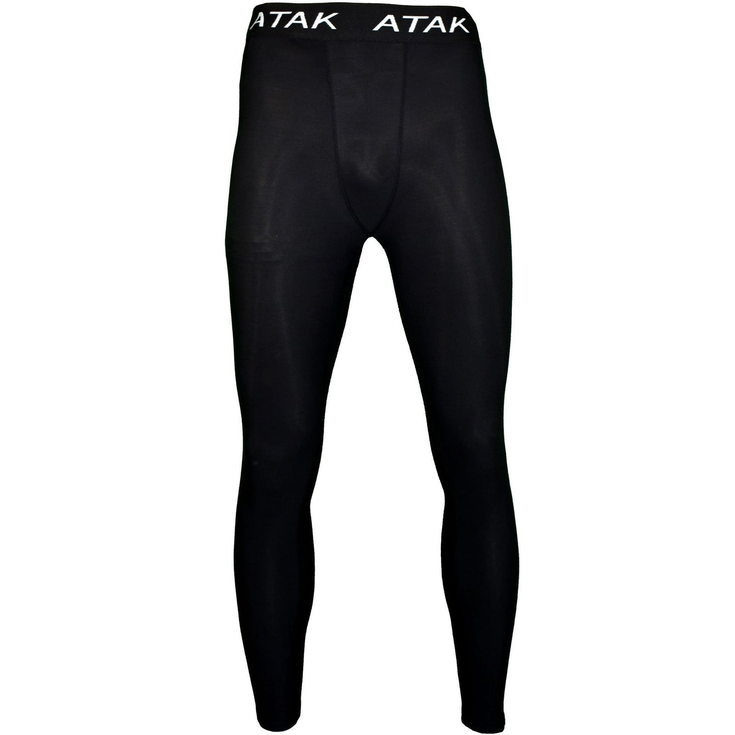 ATAK Mens Thermal Base Layer Compression Bottoms - Black