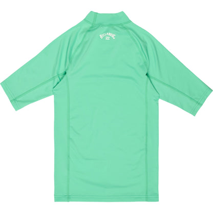 Billabong Kids Waves All Day Short Sleeve UPF 50 Rash Vest