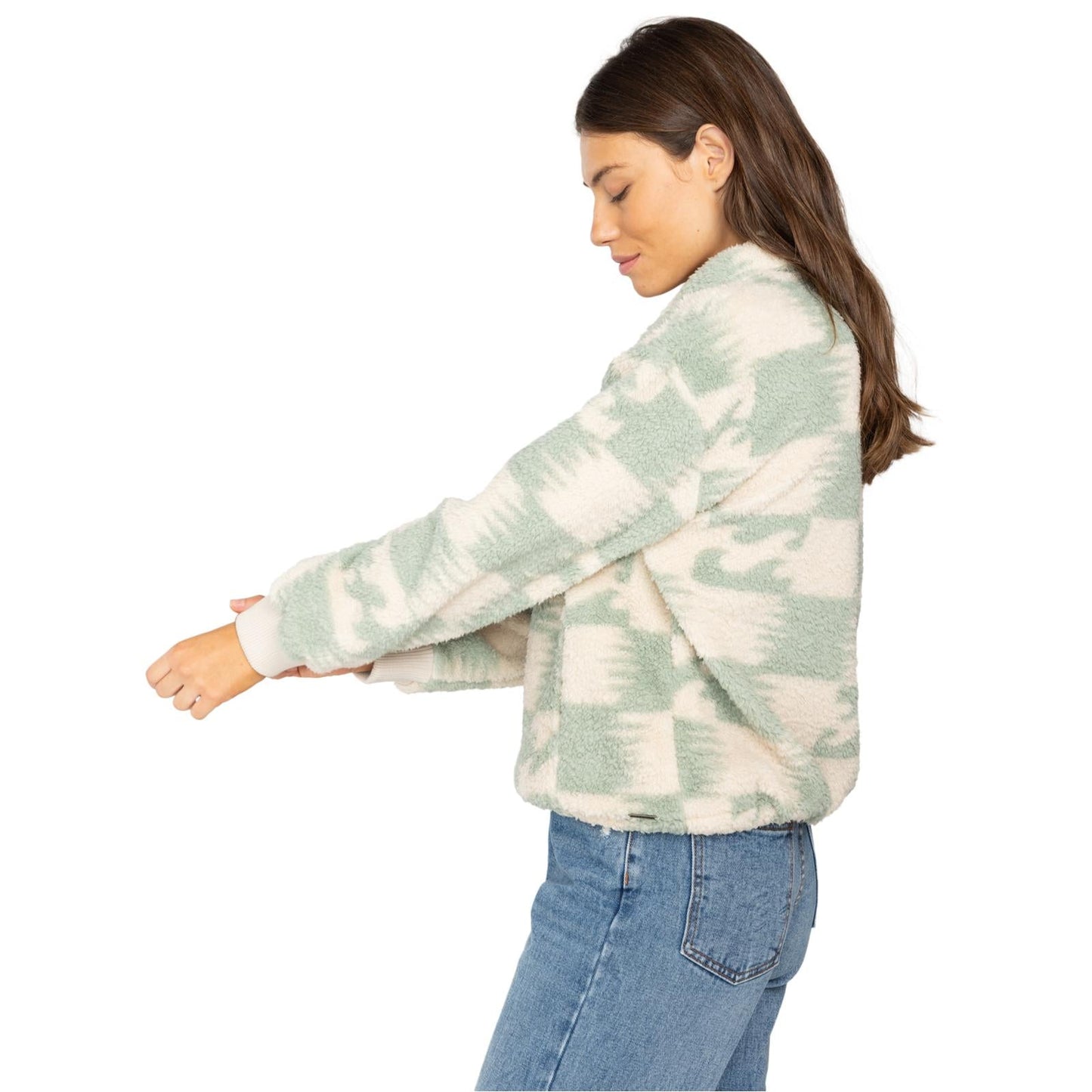 Billabong Womens Time Off Half Zip Polar Fleece