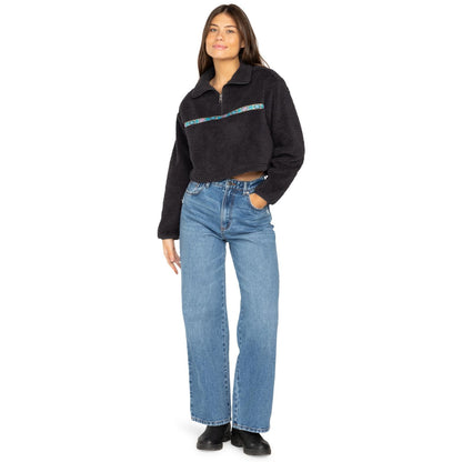Billabong Womens Holiday Half Zip Polar Pullover Fleece
