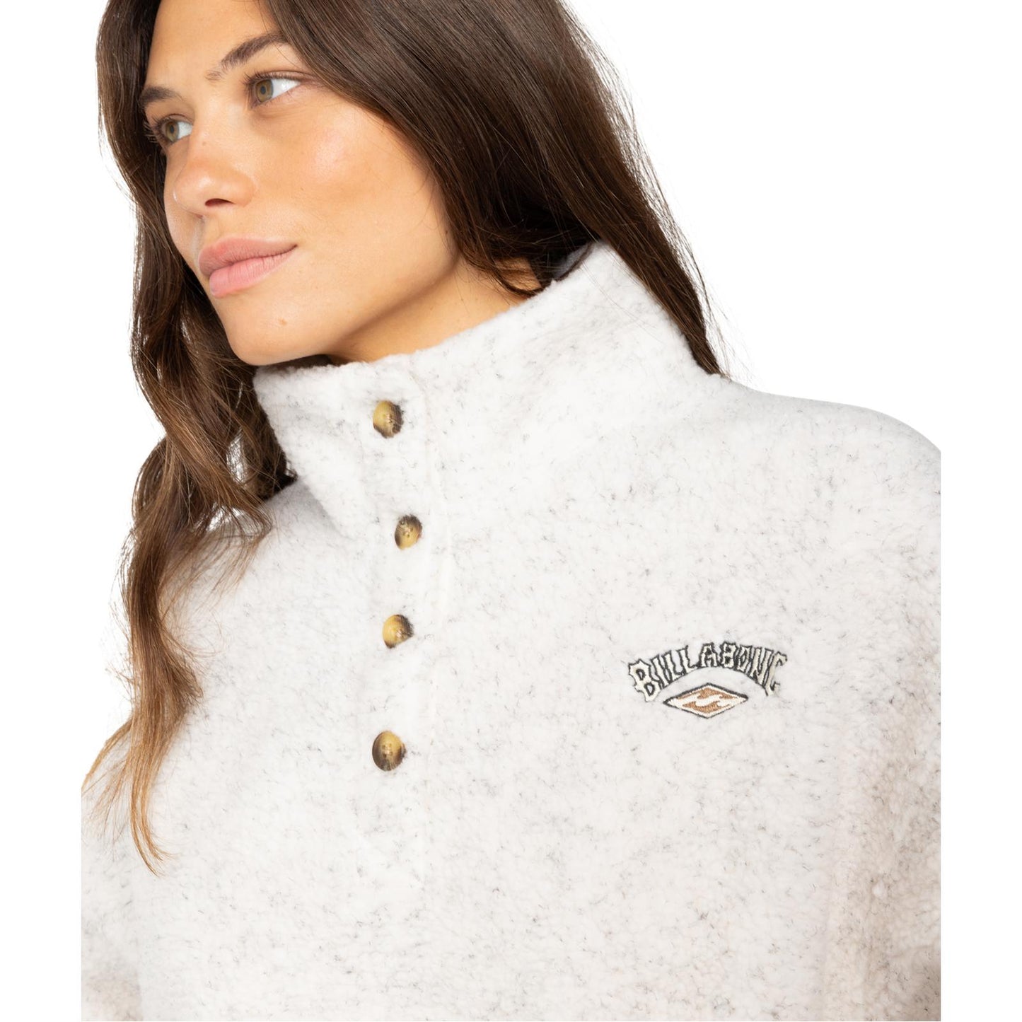Billabong Womens Run The Road Half Zip Polar Fleece