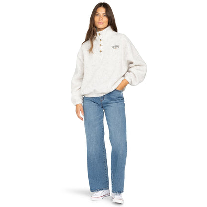 Billabong Womens Run The Road Half Zip Polar Fleece