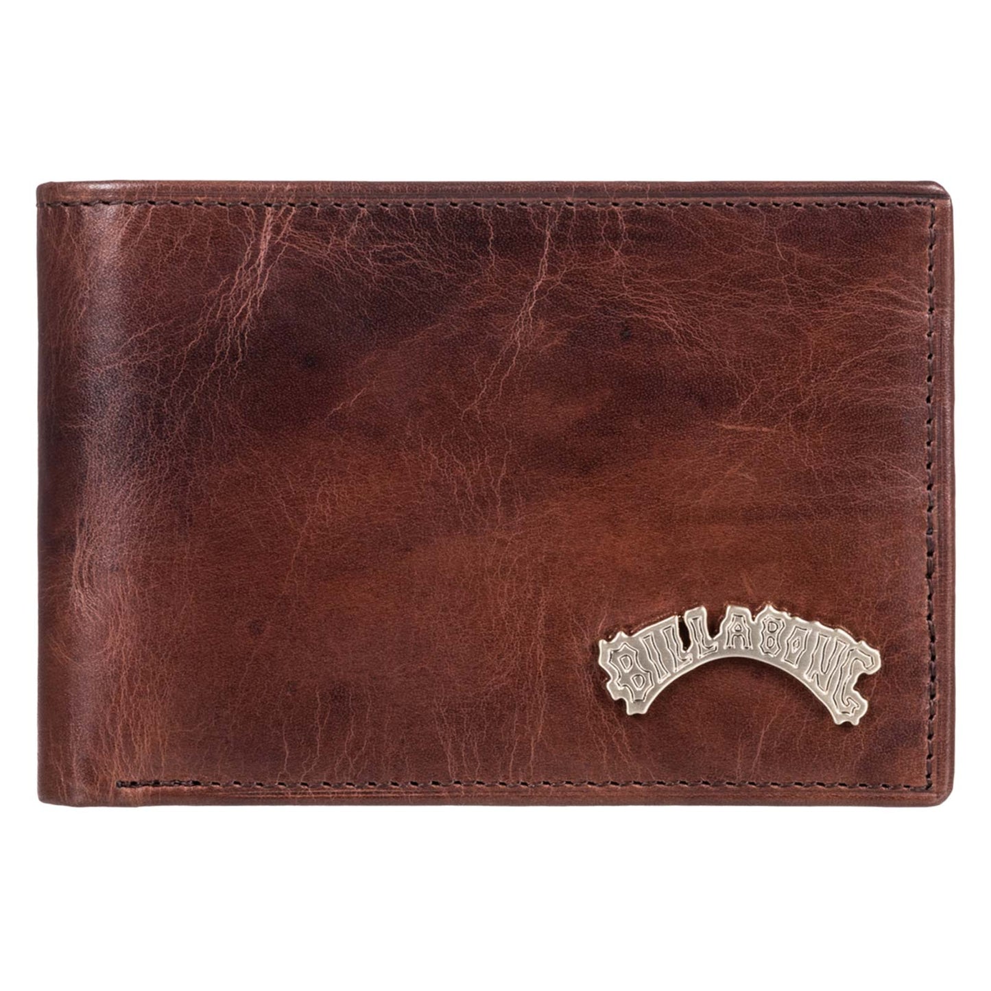 Billabong Mens Arch Leather  Tri-Fold Wallet