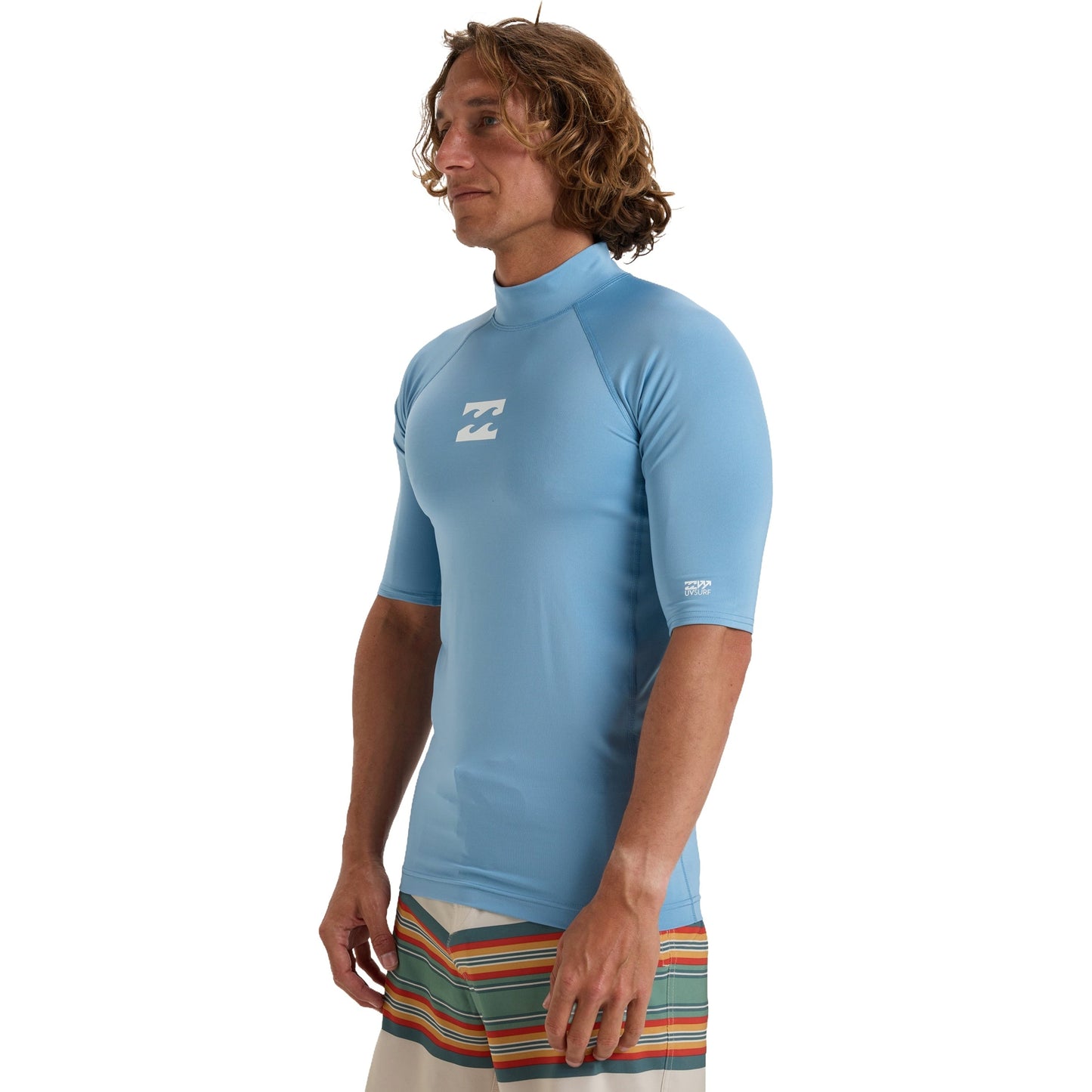 Billabong Mens Waves All Day Short Sleeve Swim Swimming Rash Vest