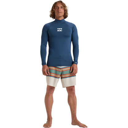 Billabong Mens Waves All Day Long Sleeve UPF 50 Rash Vest
