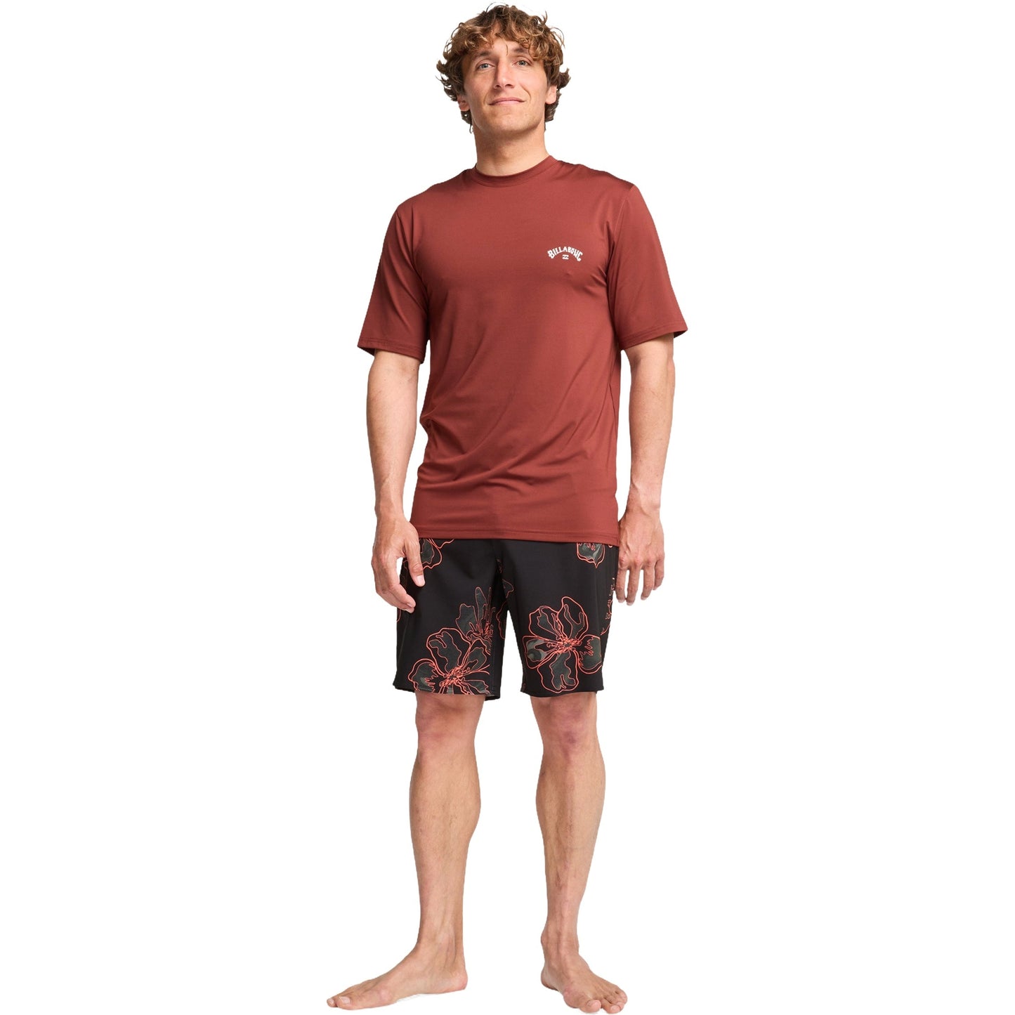 Billabong Mens Arch Wave 50+ UPF Short Sleeve Rash Vest