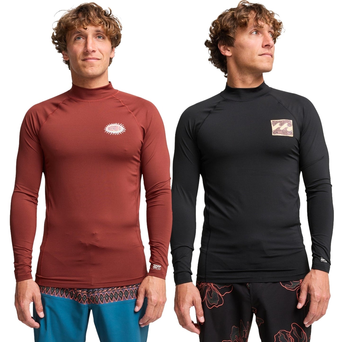 Billabong Mens Re Issue 50+ UPF Long Sleeve Rash Vest