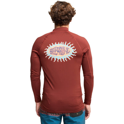 Billabong Mens Re Issue 50+ UPF Long Sleeve Rash Vest
