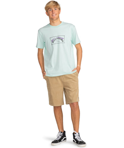 Billabong Mens Arch Short Sleeve T-Shirt Top Tee Shirt Cotton Graphic Crew Neck