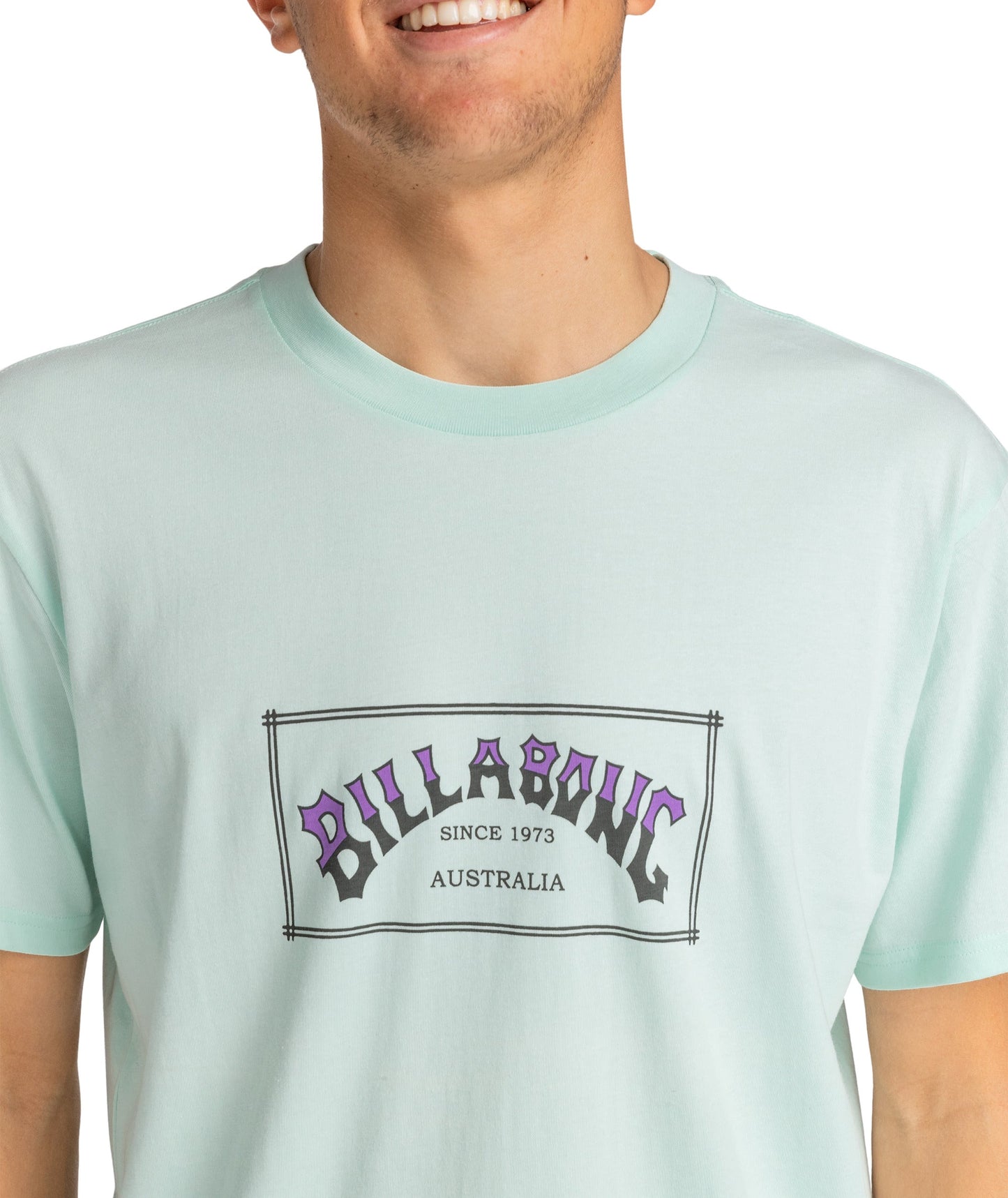 Billabong Mens Arch Short Sleeve T-Shirt Top Tee Shirt Cotton Graphic Crew Neck