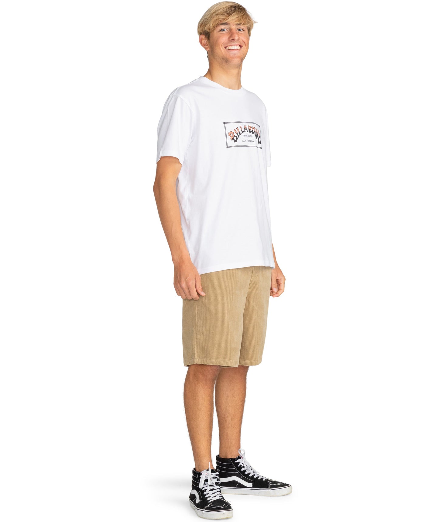 Billabong Mens Arch Short Sleeve T-Shirt Top Tee Shirt Cotton Graphic Crew Neck