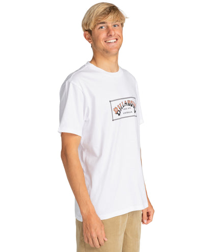 Billabong Mens Arch Short Sleeve T-Shirt Top Tee Shirt Cotton Graphic Crew Neck