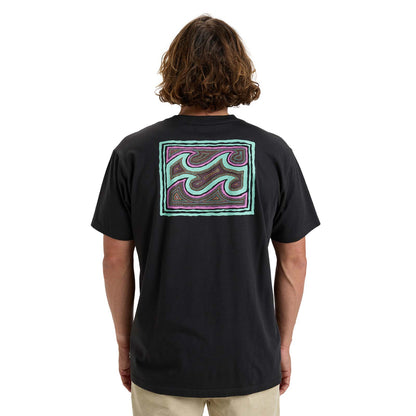 Billabong Mens Crayon Wave Short Sleeve T-Shirt