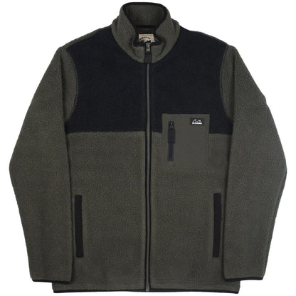 Bleubird Polar Full Zip Sherpa Pullover Fleece - Forest