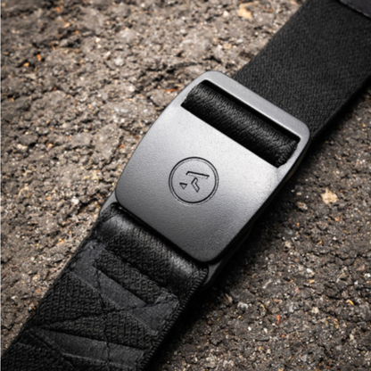 Arcade Mens Black Stamp Webbed Belt - Black - OS