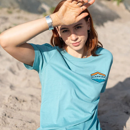Bleubird Groundswell Crew Neck Short Sleeve T-Shirt - Teal