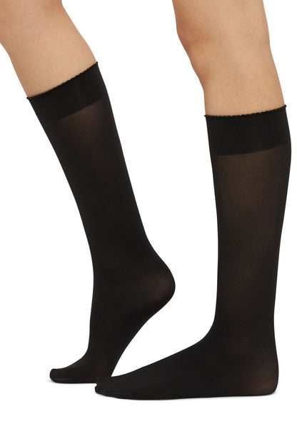 Black Velvet de Luxe 50 Knee-Highs