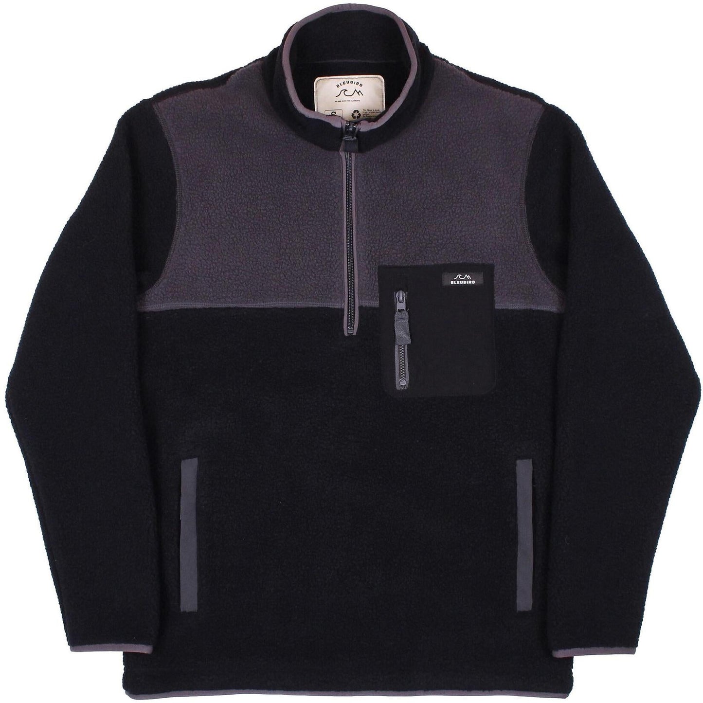 Bleubird Adult Polar Half Zip Mid Pile Sherpa Fleece