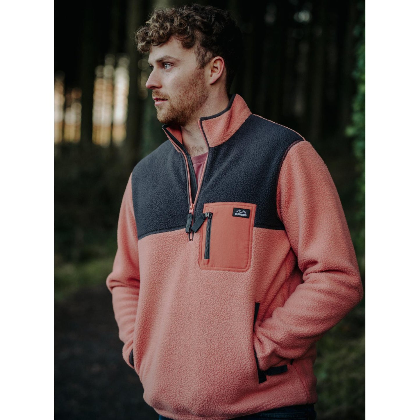 Bleubird Adult Polar Half Zip Mid Pile Sherpa Fleece
