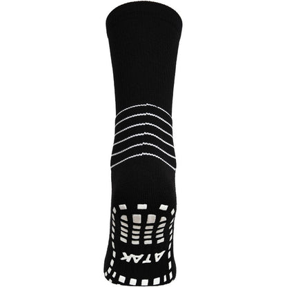 Atak Mens C-Grip Mid Leg Compression Football Socks - Black