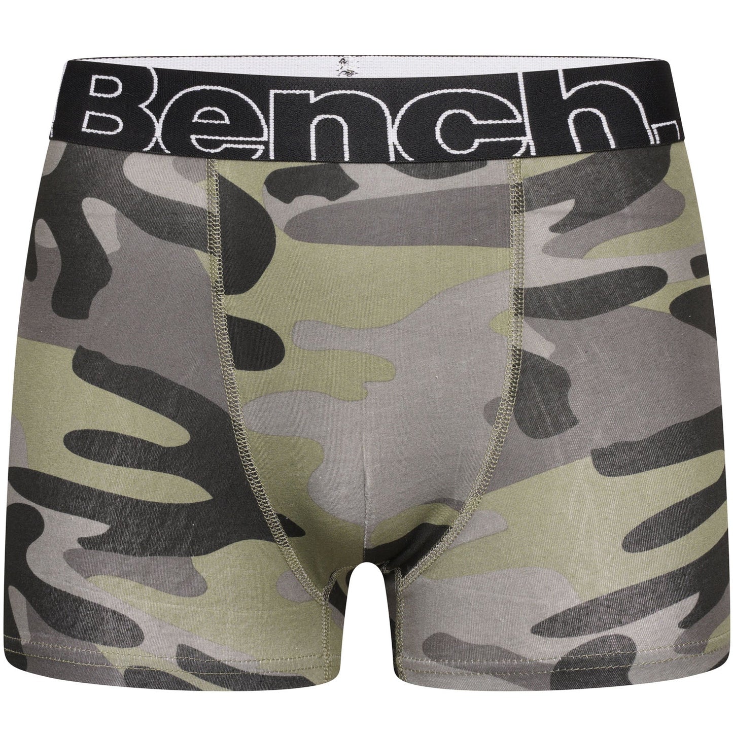 Bench Mens Selden 3 Pack Logo Waistband Boxer Shorts