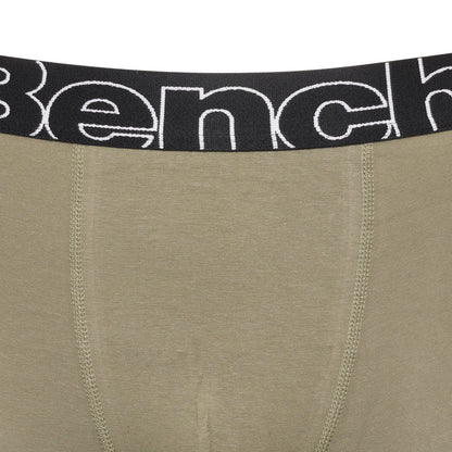 Bench Mens Selden 3 Pack Logo Waistband Boxer Shorts