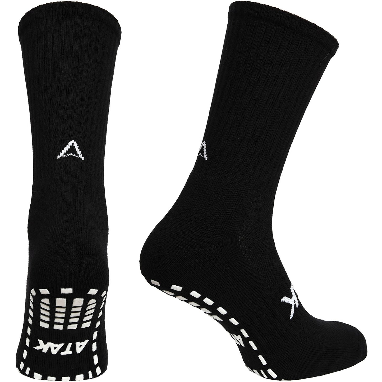 Atak Mens Shox Grip Non-Slip Training Socks Black