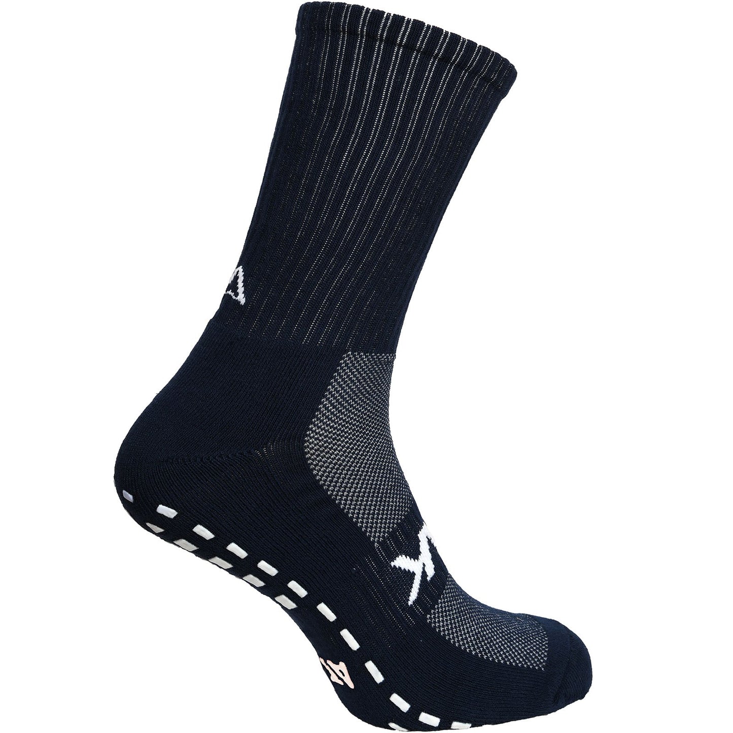 Atak Mens Shox Grip Non-Slip Football Socks Navy