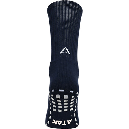 Atak Mens Shox Grip Non-Slip Football Socks Navy