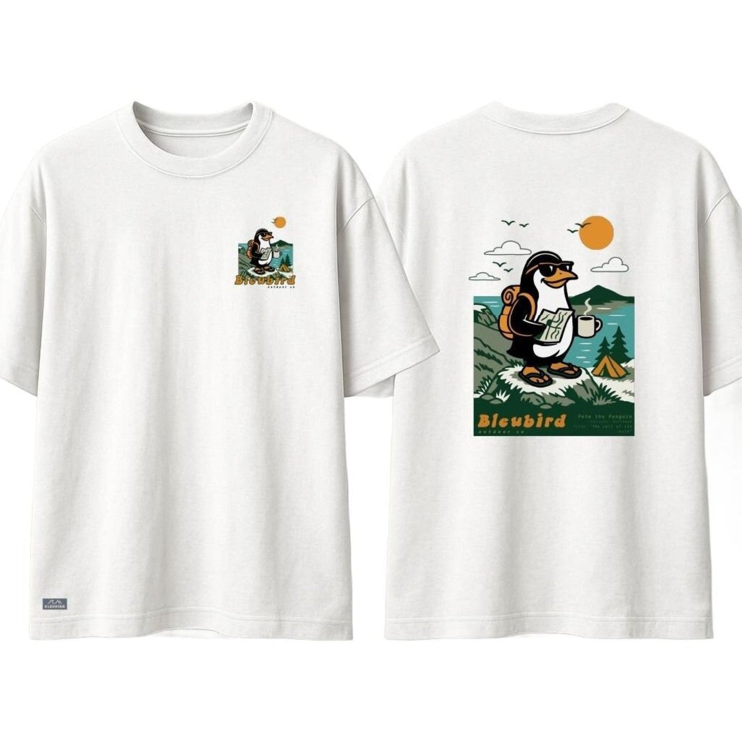 Bleubird Pete the Penguin Short Sleeve T-Shirt