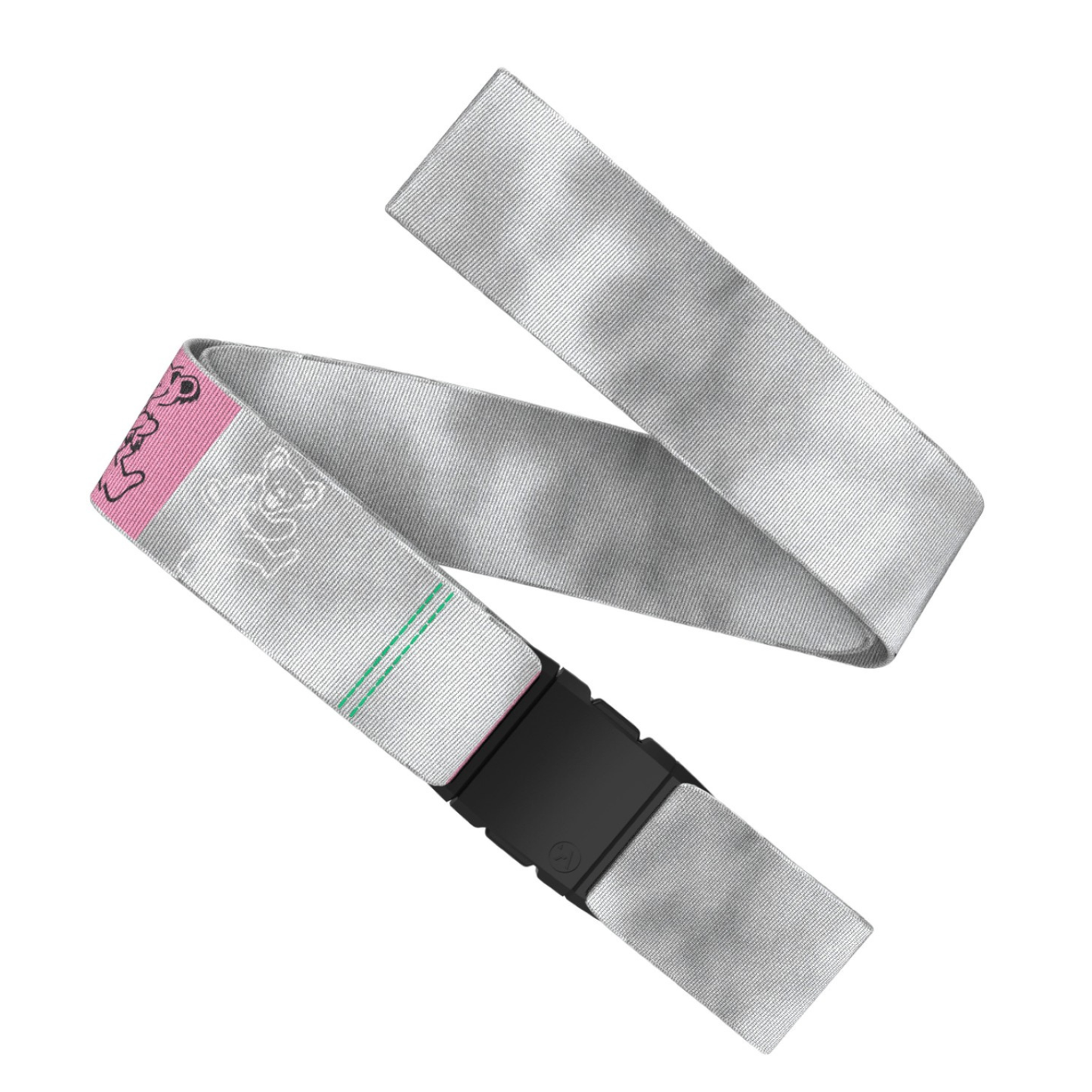 Arcade Mens Grateful Dead Still Dead Webbed Belt - Ash - OS